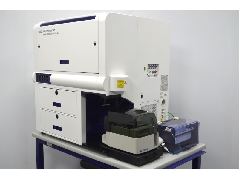 BD FACSymphony A5 Flow Cytometer (5)Lasers/(29)Colors/(31)Detectors w/ HTS Sampler & Supply System Unit 2
