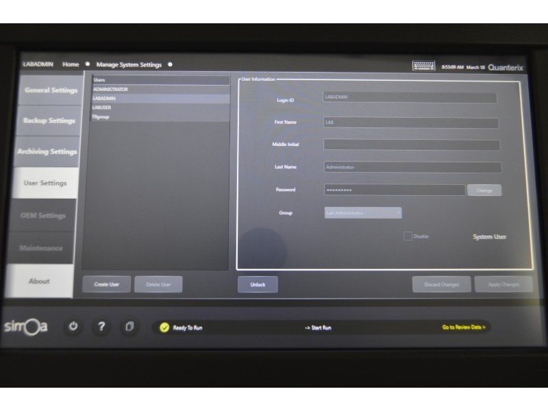 Quanterix SR-X Biomarker Detection System
