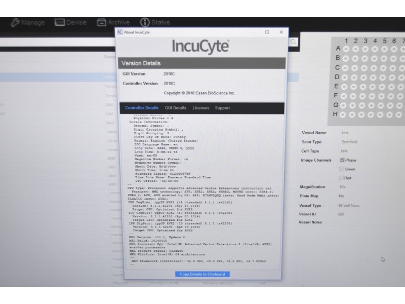 Sartorius Essen IncuCyte S3 Live-Cell Imaging and Analysis System w/ G/R Optical Module Unit 3