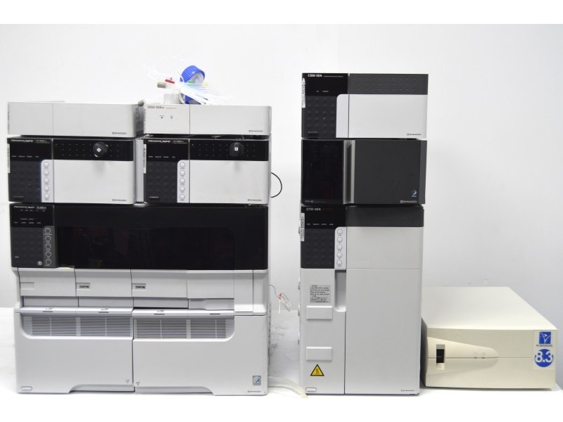 Shimadzu UHPLC System (Nexera Hybrid) with Dual LC‑20ADXR Pumps, X2 SIL-30AC and SPD‑40 UV-VIS Detector