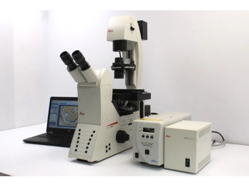 Leica DMi8 Inverted LED Fluorescence Encoded Microscope (New Filters)