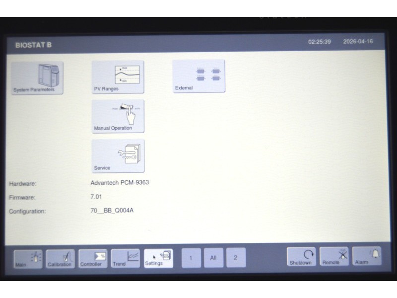 OXY-Sartorius Stedim Biostat B Twin Bioreactor for Cell Cultures with 2 Liter SW Autoclavable Vessels