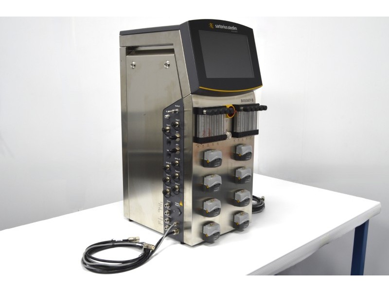 Sartorius Stedim Biostat B Twin Bioreactor for Cell Cultures with 2 Liter Jacketed Autoclavable Vessels