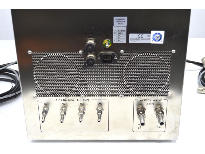 Sartorius Stedim Biostat B Twin Bioreactor for Cell Cultures with 2 Liter Jacketed Autoclavable Vessels