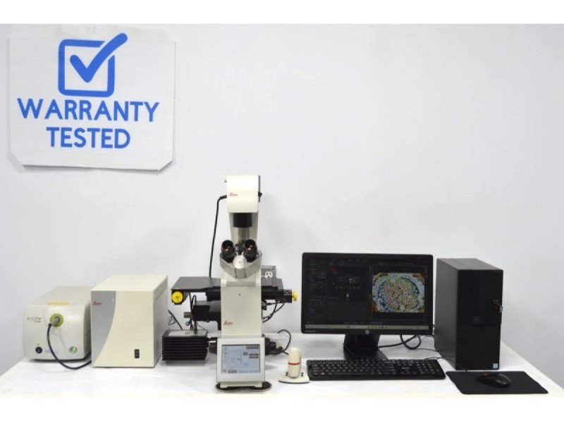 Leica DMi8 Inverted LED Fluorescence Motorized Microscope w/ Adaptive Focus Control (New Filters) Leica DMi8 Inverted LED Fluorescence Motorized Microscope w/ Adaptive Focus Control (New Filters)