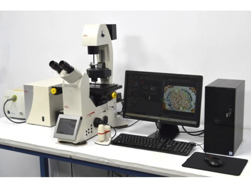 Leica DMi8 Inverted LED Fluorescence Motorized Microscope w/ Adaptive Focus Control (New Filters) Leica DMi8 Inverted LED Fluorescence Motorized Microscope w/ Adaptive Focus Control (New Filters)