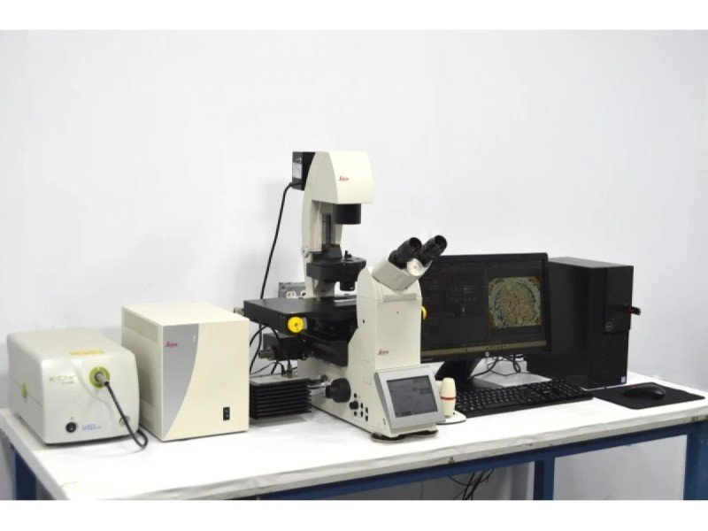 Leica DMi8 Inverted LED Fluorescence Motorized Microscope w/ Adaptive Focus Control (New Filters) Leica DMi8 Inverted LED Fluorescence Motorized Microscope w/ Adaptive Focus Control (New Filters)