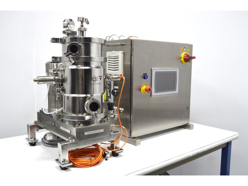 CARR Biosystems ViaFuge Pilot Stainless Steel Centrifuge System w/ C6T34WK37A Washdown Motor & Vessel
