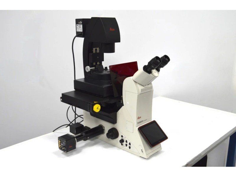 Leica DMi8 THUNDER Imager Motorized Inverted Fluorescence Microscope w/ Adaptive Focus Control Leica DMi8 THUNDER Imager Motorized Inverted Fluorescence Microscope w/ Adaptive Focus Control