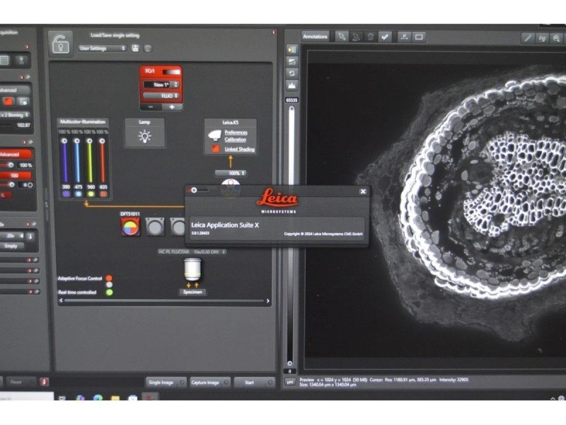 Leica DMi8 THUNDER Imager Motorized Inverted Fluorescence Microscope w/ Adaptive Focus Control Leica DMi8 THUNDER Imager Motorized Inverted Fluorescence Microscope w/ Adaptive Focus Control