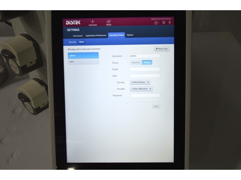 Distek BIOne 1250 Bioreactor System for Microbial Applications with N₂/Air Gas Control Unit 2