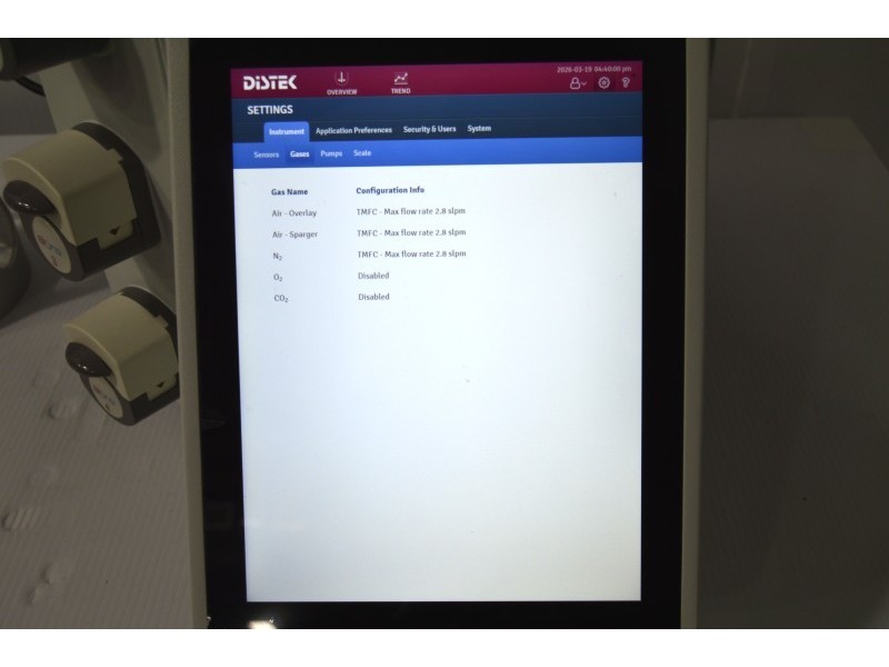 Distek BIOne 1250 Bioreactor System for Microbial Applications with N₂/Air Gas Control Unit 2