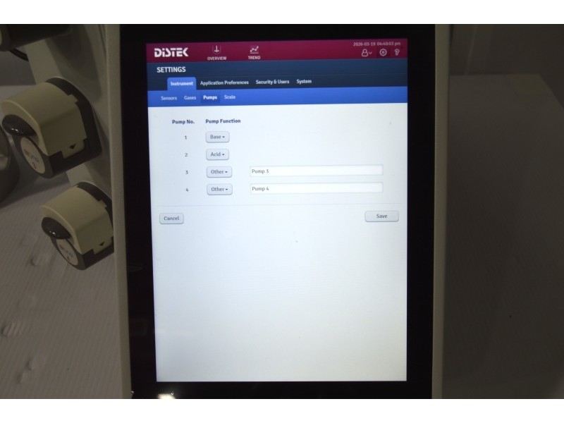 Distek BIOne 1250 Bioreactor System for Microbial Applications with N₂/Air Gas Control Unit 2