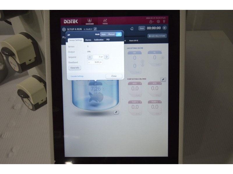 Distek BIOne 1250 Bioreactor System for Microbial Applications with N₂/Air Gas Control Unit 2