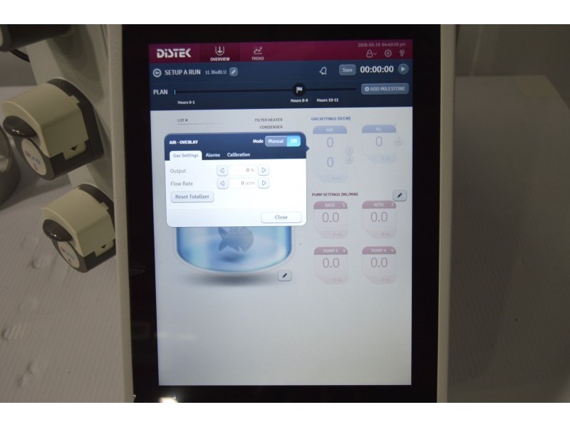 Distek BIOne 1250 Bioreactor System for Microbial Applications with N₂/Air Gas Control Unit 2