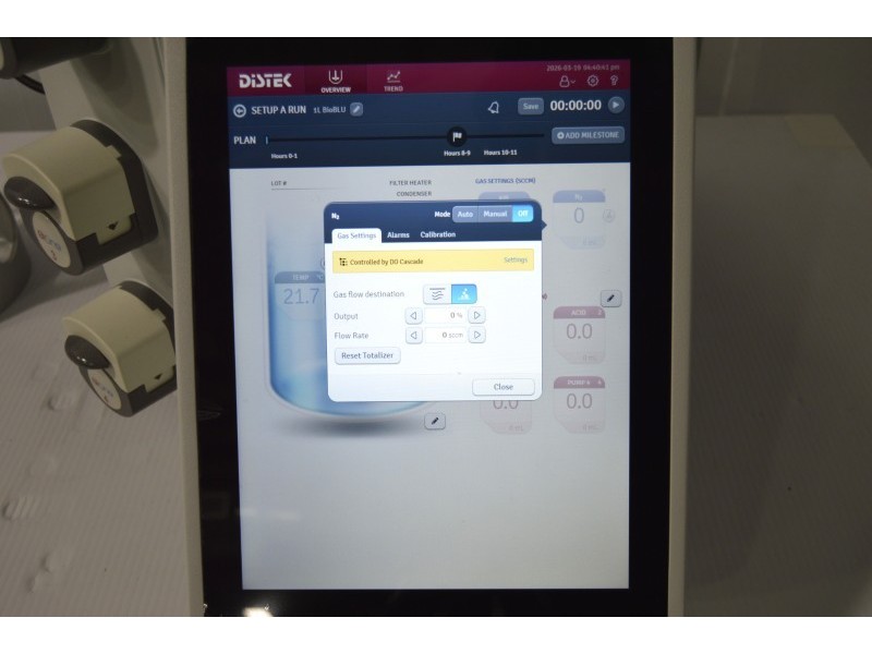 Distek BIOne 1250 Bioreactor System for Microbial Applications with N₂/Air Gas Control Unit 2