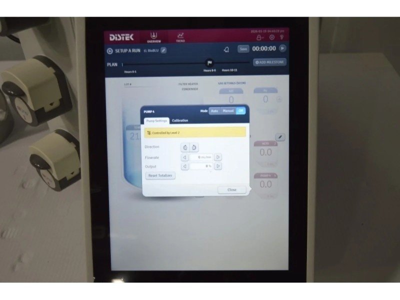 Distek BIOne 1250 Bioreactor System for Microbial Applications with N₂/Air Gas Control