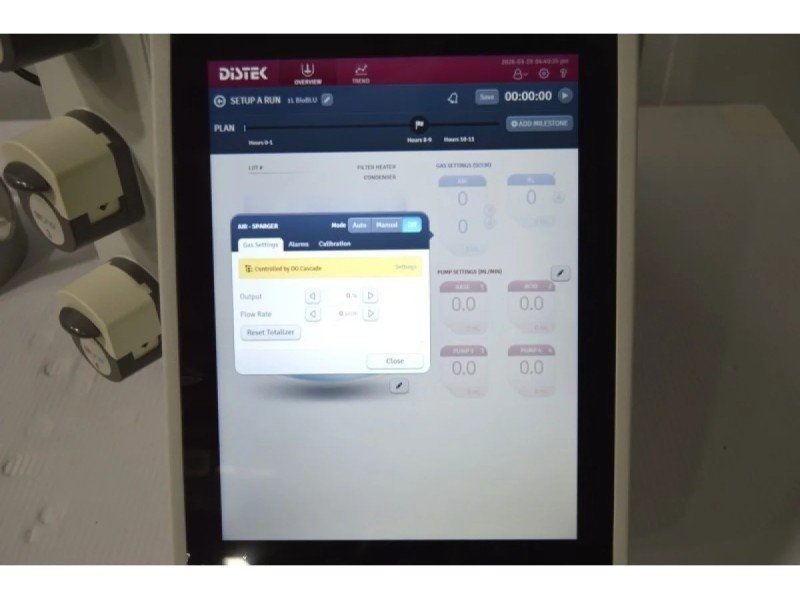 Distek BIOne 1250 Bioreactor System for Microbial Applications with N₂/Air Gas Control