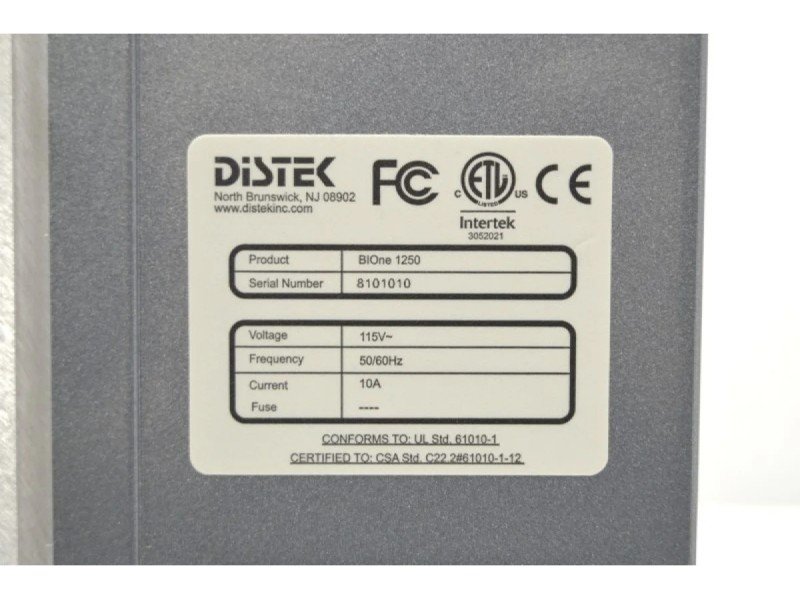 Distek BIOne 1250 Bioreactor System for Microbial Applications with N₂/Air Gas Control Distek BIOne 1250 Bioreactor System for Microbial Applications with N₂/Air Gas Control