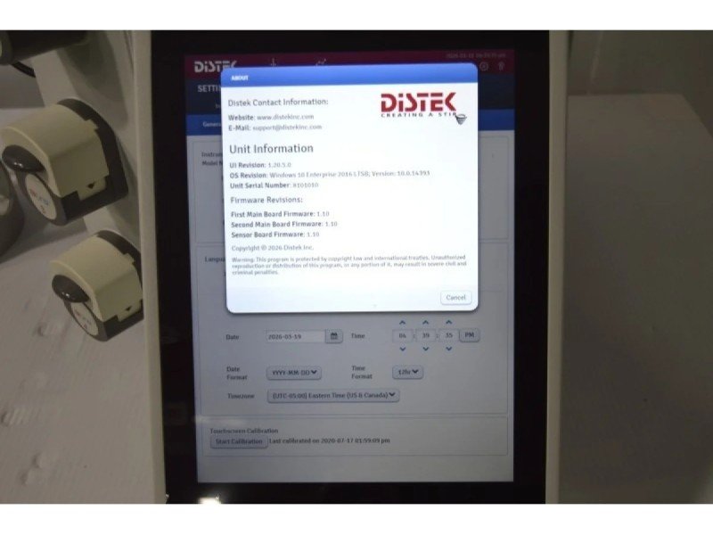 Distek BIOne 1250 Bioreactor System for Microbial Applications with N₂/Air Gas Control