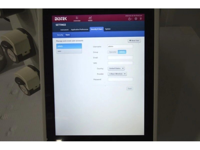 Distek BIOne 1250 Bioreactor System for Microbial Applications with N₂/Air Gas Control Distek BIOne 1250 Bioreactor System for Microbial Applications with N₂/Air Gas Control