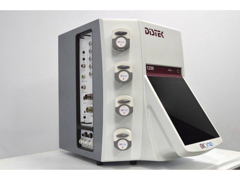 Distek BIOne 1250 Bioreactor System with 2L Autoclavable Cell Culture Vessel and O₂/CO₂/Air Gas Control
