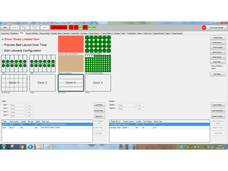 Sartorius Stedim Ambr 15 24‑Vessel Microbioreactor System for Fermentation w/ Analysis Module