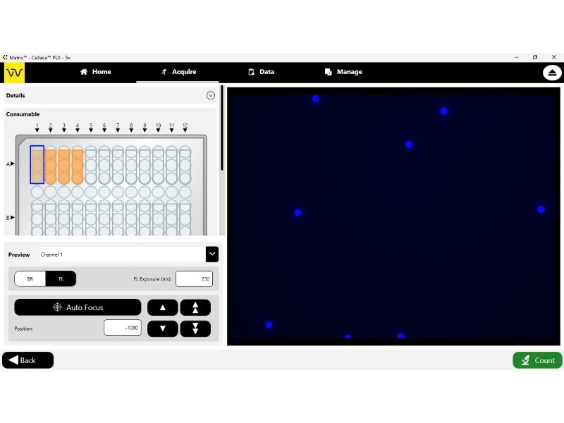 Revvity Nexcelom Cellaca PLX High Throughput Cell Counter Cytometer