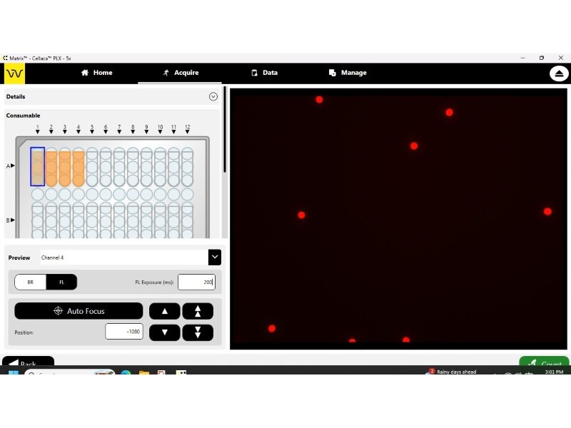 Revvity Nexcelom Cellaca PLX High Throughput Cell Counter Cytometer