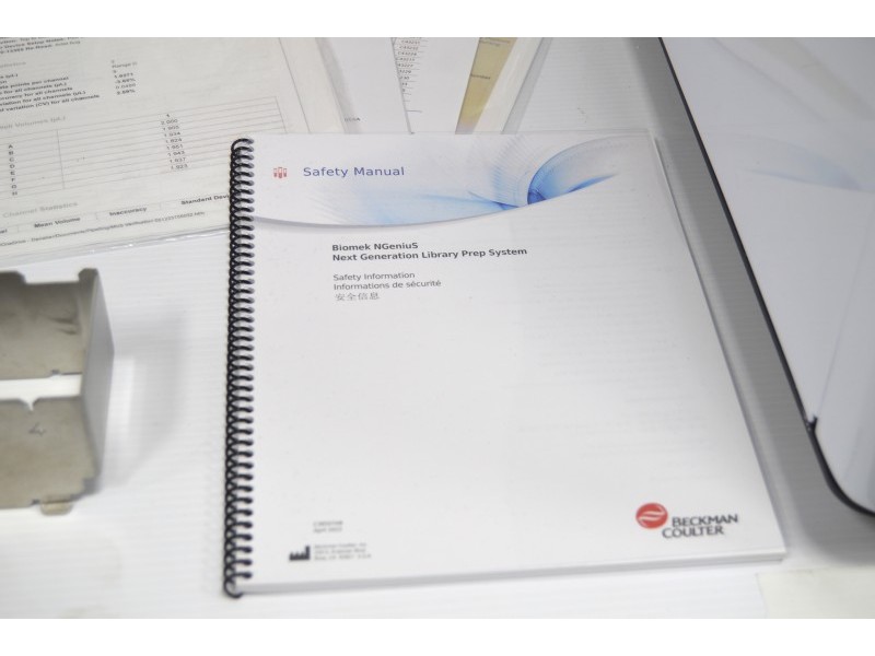 Beckman Biomek NGeniuS Next Generation Library Prep System Liquid Handler