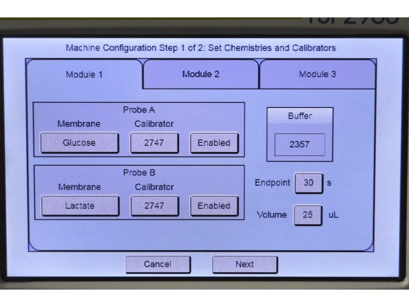 Xylem YSI 2950D Biochemistry Analyzer w 2 Biosensosr and 1 ISE Modules