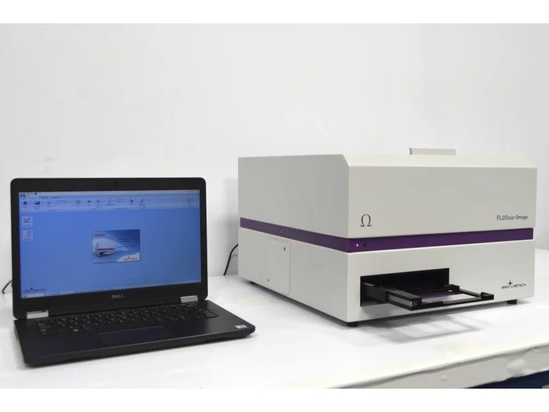 BMG Labtech FLUOstar Omega Microplate Reader with dual reagent injector