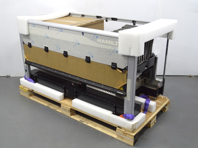 BRAND NEW Hamilton MICROLAB STAR Liquid Handler w/ Span, iSWAP, Autoloader & Custom Bench (Can be reconfigured to Span-8 w/CO-RE 96 1000ul head) Unit 1