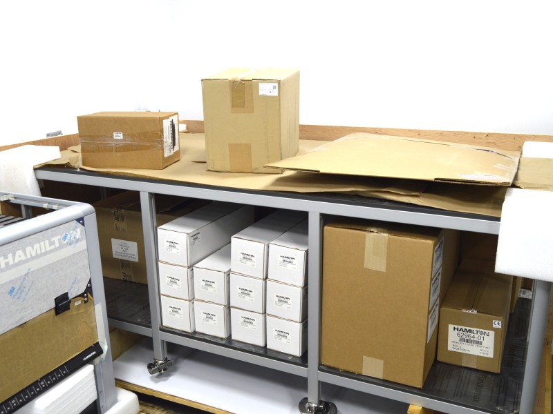 BRAND NEW Hamilton MICROLAB STAR Liquid Handler w/ Span, iSWAP, Autoloader & Custom Bench (Can be reconfigured to Span-8 w/CO-RE 96 1000ul head) Unit 2