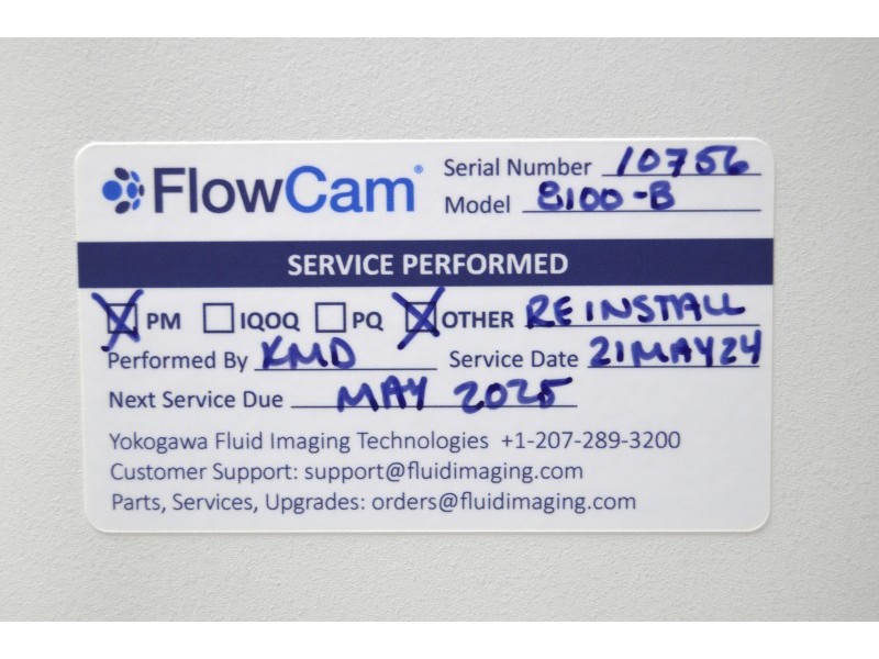 Fluid Imaging Technologies FlowCam 8000 ALH Particle Analyzer w/ Hudson Robotics Enclosure