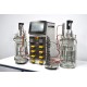 Sartorius Biostat B Twin Bioreactor for Microbial Cultures with 10 Liter Jacketed Autoclavable Vessels and Scales