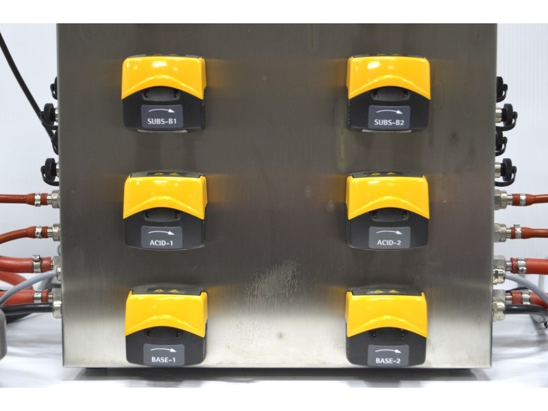 Sartorius Biostat B Twin Bioreactor for Microbial Cultures with 10 Liter Jacketed Autoclavable Vessels and Scales