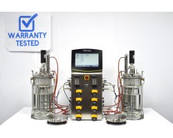 Sartorius Biostat B Twin Bioreactor for Microbial Cultures with 10 Liter Jacketed Autoclavable Vessels and Scales