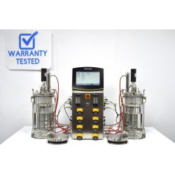 Sartorius Biostat B Twin Bioreactor for Microbial Cultures with 10 Liter Jacketed Autoclavable Vessels and Scales