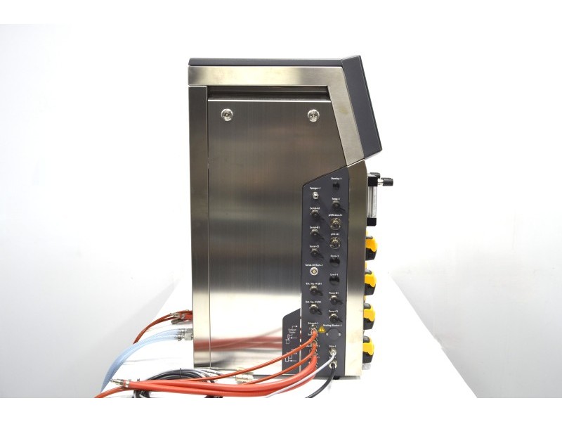 Sartorius Biostat B Twin Bioreactor for Microbial Cultures with 10 Liter Jacketed Autoclavable Vessels and Scales