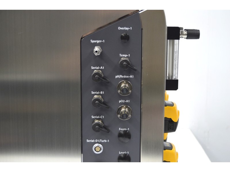 Sartorius Biostat B Twin Bioreactor for Microbial Cultures with 10 Liter Jacketed Autoclavable Vessels and Scales