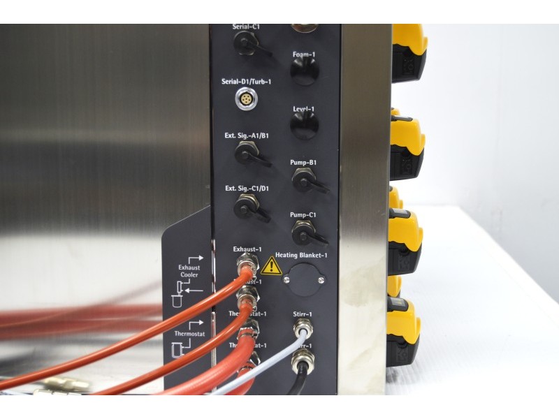 Sartorius Biostat B Twin Bioreactor for Microbial Cultures with 10 Liter Jacketed Autoclavable Vessels and Scales