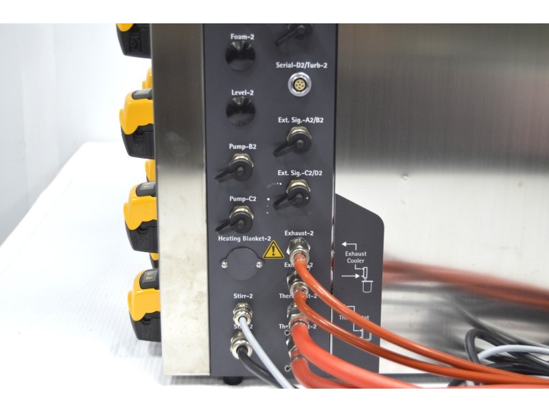 Sartorius Biostat B Twin Bioreactor for Microbial Cultures with 10 Liter Jacketed Autoclavable Vessels and Scales