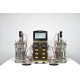 Sartorius Biostat B Twin Bioreactor for Microbial Cultures with 10 Liter Jacketed Autoclavable Vessels and Scales