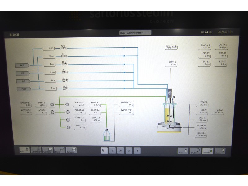 Sartorius Biostat B-DCU 4-Fold Cell Culture Single Use Bioreactor System