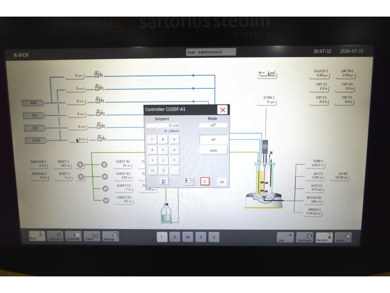 Sartorius Biostat B-DCU 4-Fold Cell Culture Single Use Bioreactor System