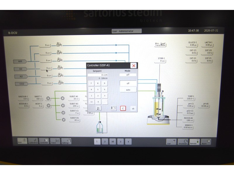 Sartorius Biostat B-DCU 4-Fold Cell Culture Single Use Bioreactor System