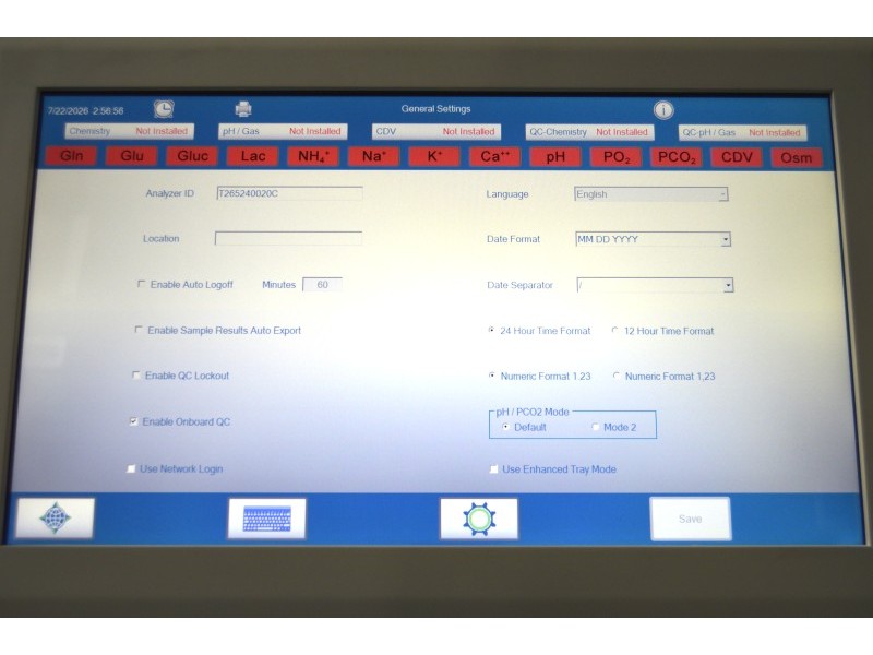 Nova Biomedical BioProfile FLEX2 Automated Cell Culture Analyzer w/ OSM48 Osmometer, GAS Module, Cell Density & Viability module, MADE IN 2024