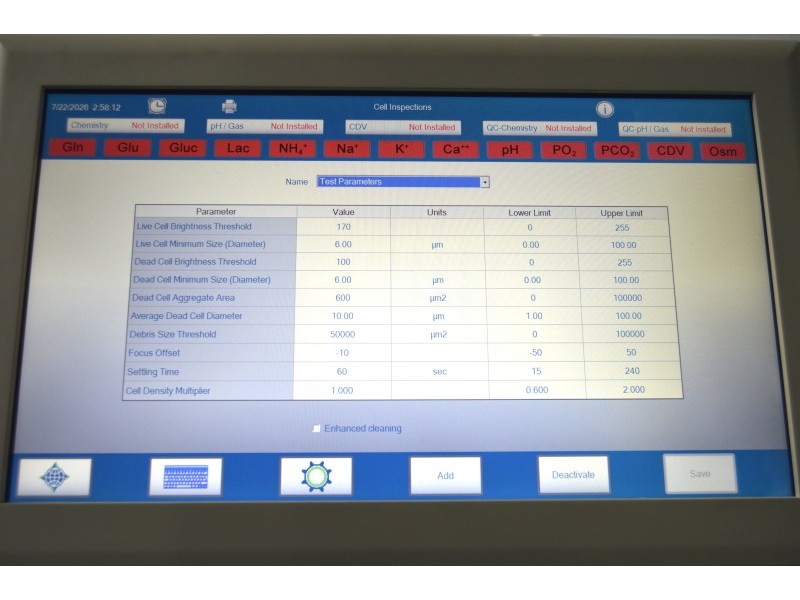 Nova Biomedical BioProfile FLEX2 Automated Cell Culture Analyzer w/ OSM48 Osmometer, GAS Module, Cell Density & Viability module, MADE IN 2024