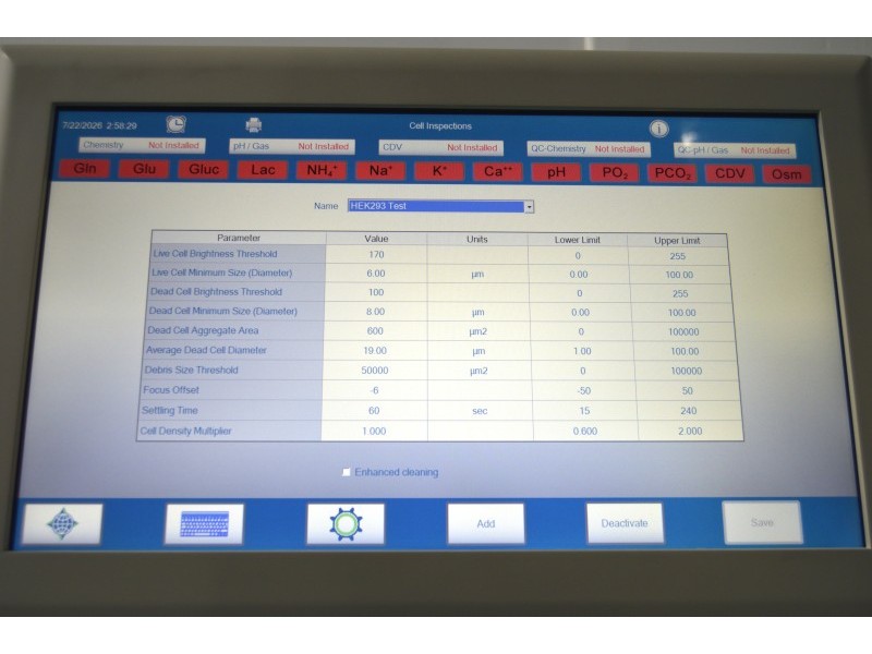 Nova Biomedical BioProfile FLEX2 Automated Cell Culture Analyzer w/ OSM48 Osmometer, GAS Module, Cell Density & Viability module, MADE IN 2024